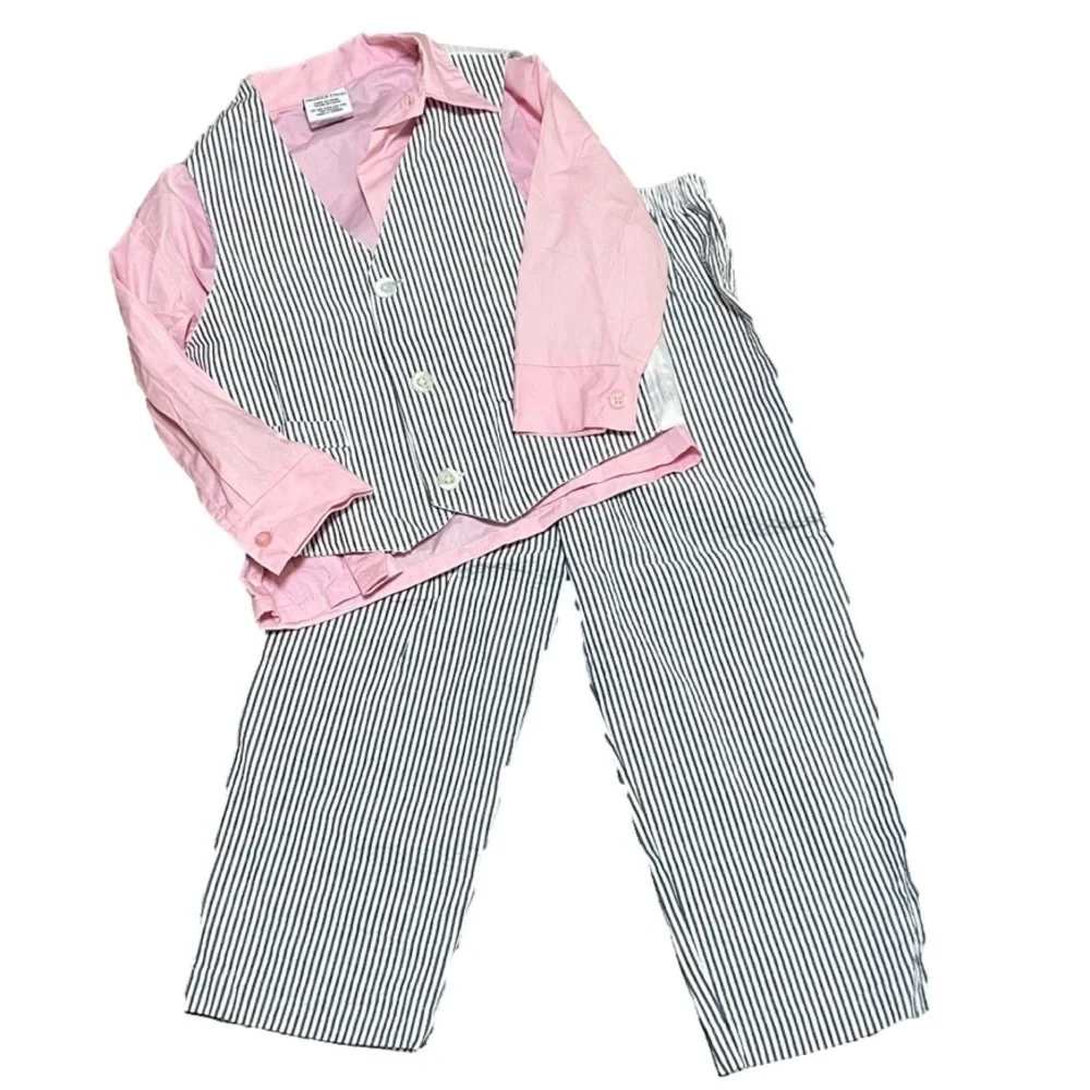 IZOD 3 Piece Pink & Pinstripe Set Boys (Sz 4)